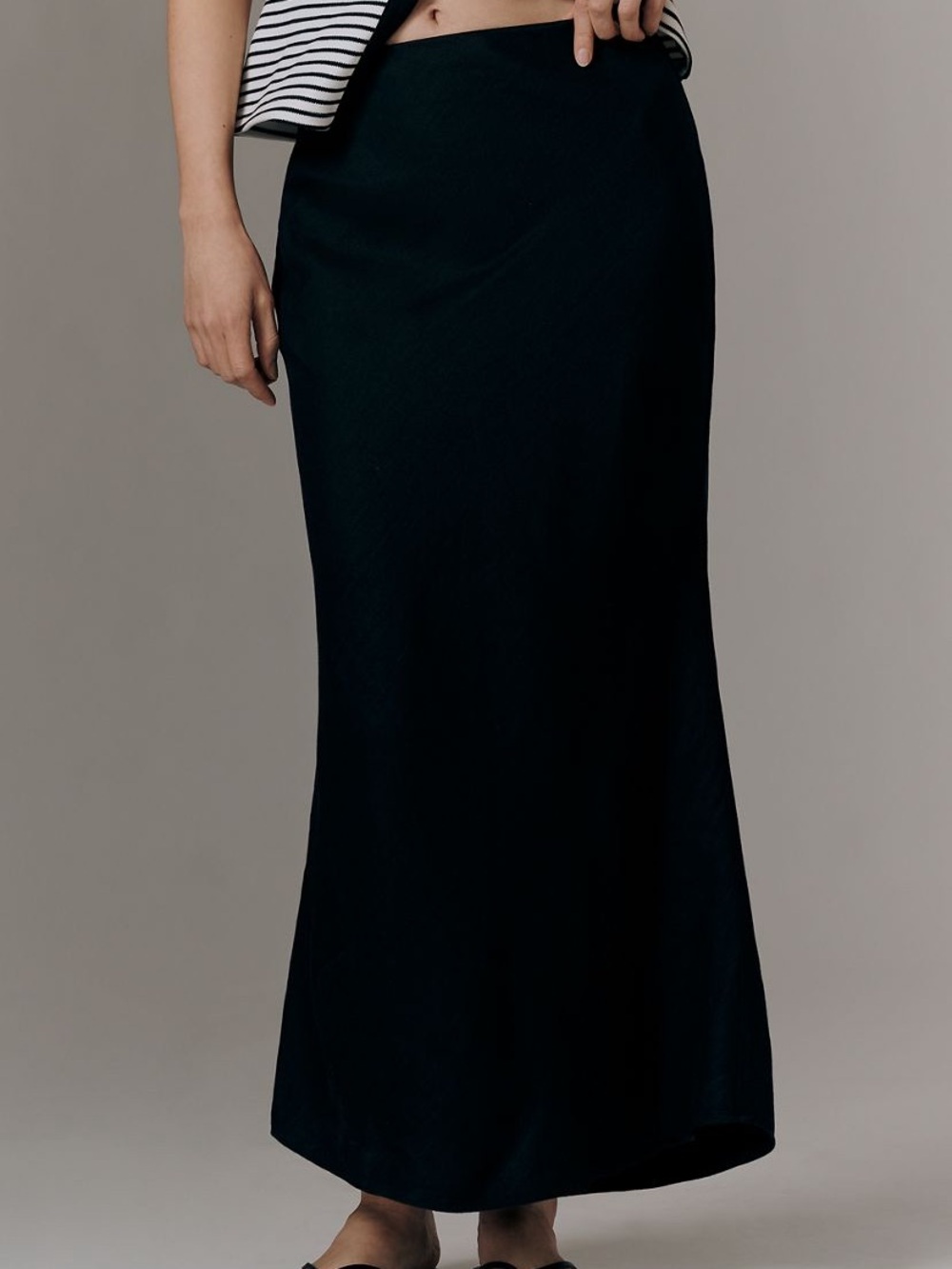 By anthropologie Tilda linen blend Maxi slip Skirt